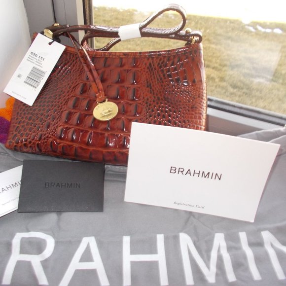 Brahmin New Authentic Pecan Brown Handbag - Picture 9 of 9